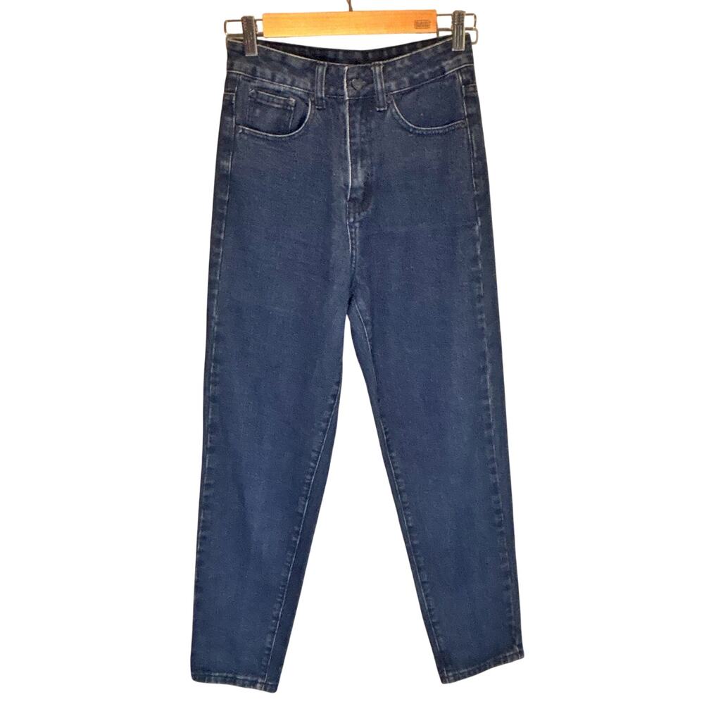 Lazy Oaf Dark Wash Tapered Mom Jean - size 24